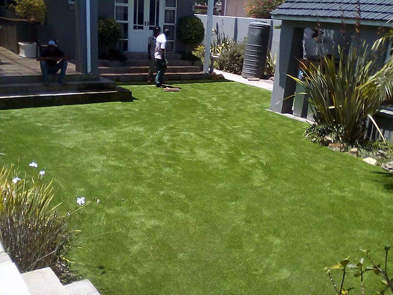 Pg artificial turf front lawn SimpleGrassTurf co za