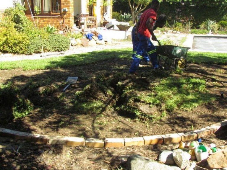 Back garden 02 landscaping team cape town SimpleGrassTurf co za