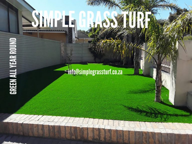 01 complete after artificial grass installation SimpleGrassTurf co za